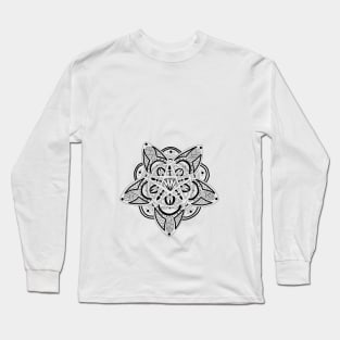 Pentagram in black and white Long Sleeve T-Shirt